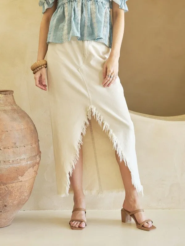 FINAL SALE!! Revolution Frayed Denim Skirt sold by Glitzy Bella product image thumbnail 5