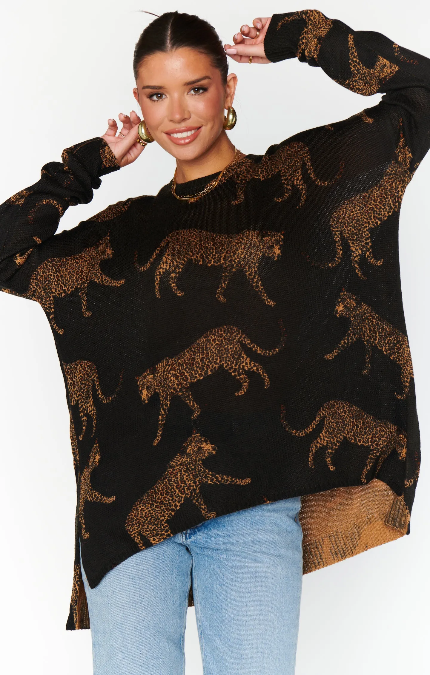 FINAL SALE! Bonfire Sweater in Leopard sold by Glitzy Bella product image thumbnail 5