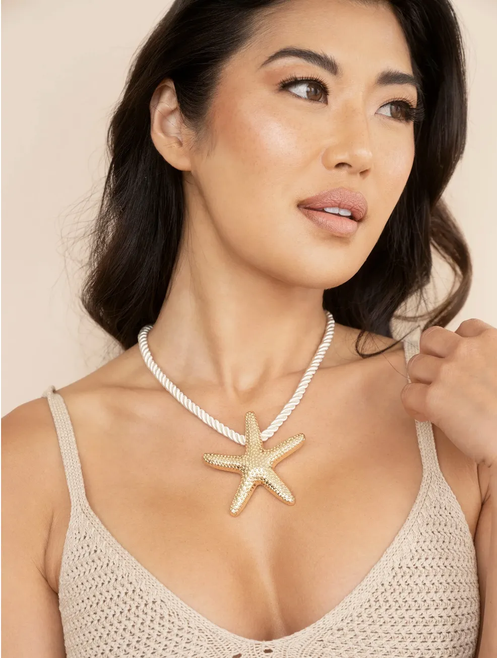 Starfish Statement Pendant Necklace sold by Glitzy Bella product image thumbnail 5