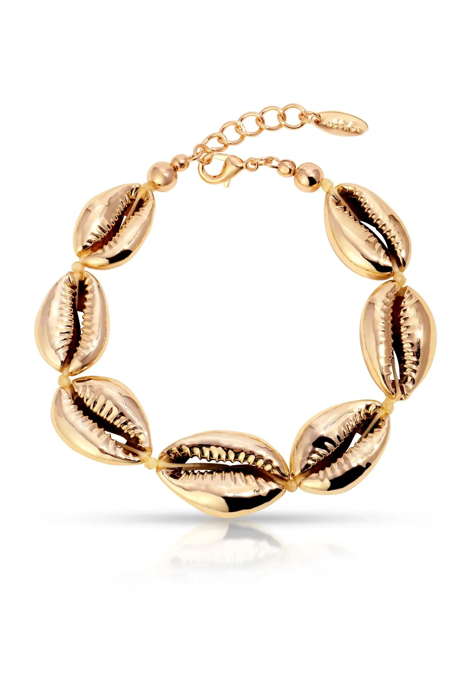Seven Seas 18K Gold Plated Shell Bracelet sold by Glitzy Bella product image thumbnail 2