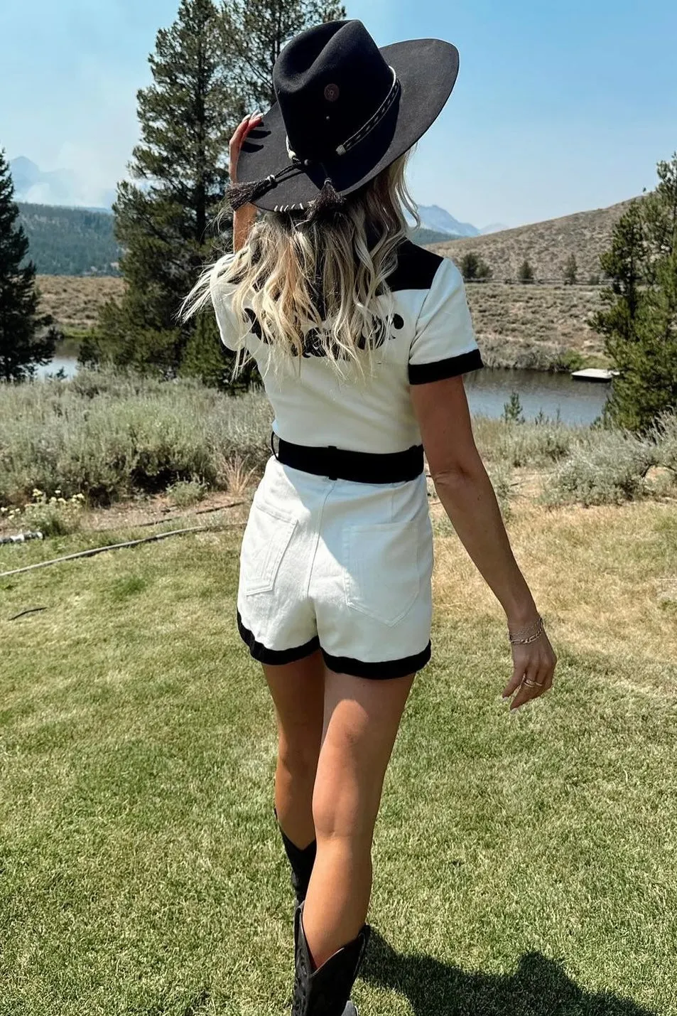 NEW!! Outlaw Romper Out West Denim by Show Me Your MuMu sold by Glitzy Bella product image thumbnail 4