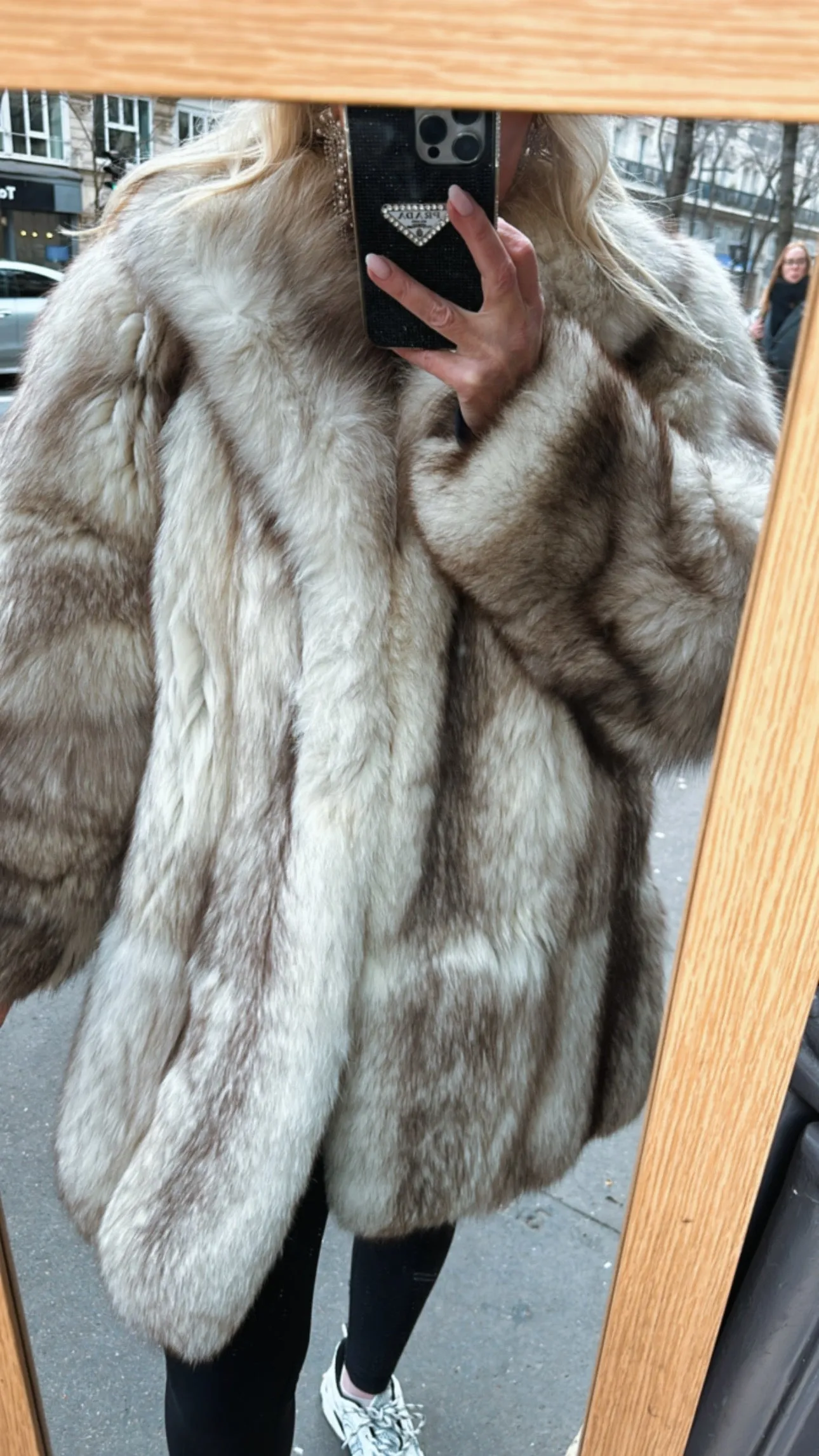 Paris Vintage Blue Fox Fur Coat #30, Size Medium/Large sold by Glitzy Bella product image thumbnail 4