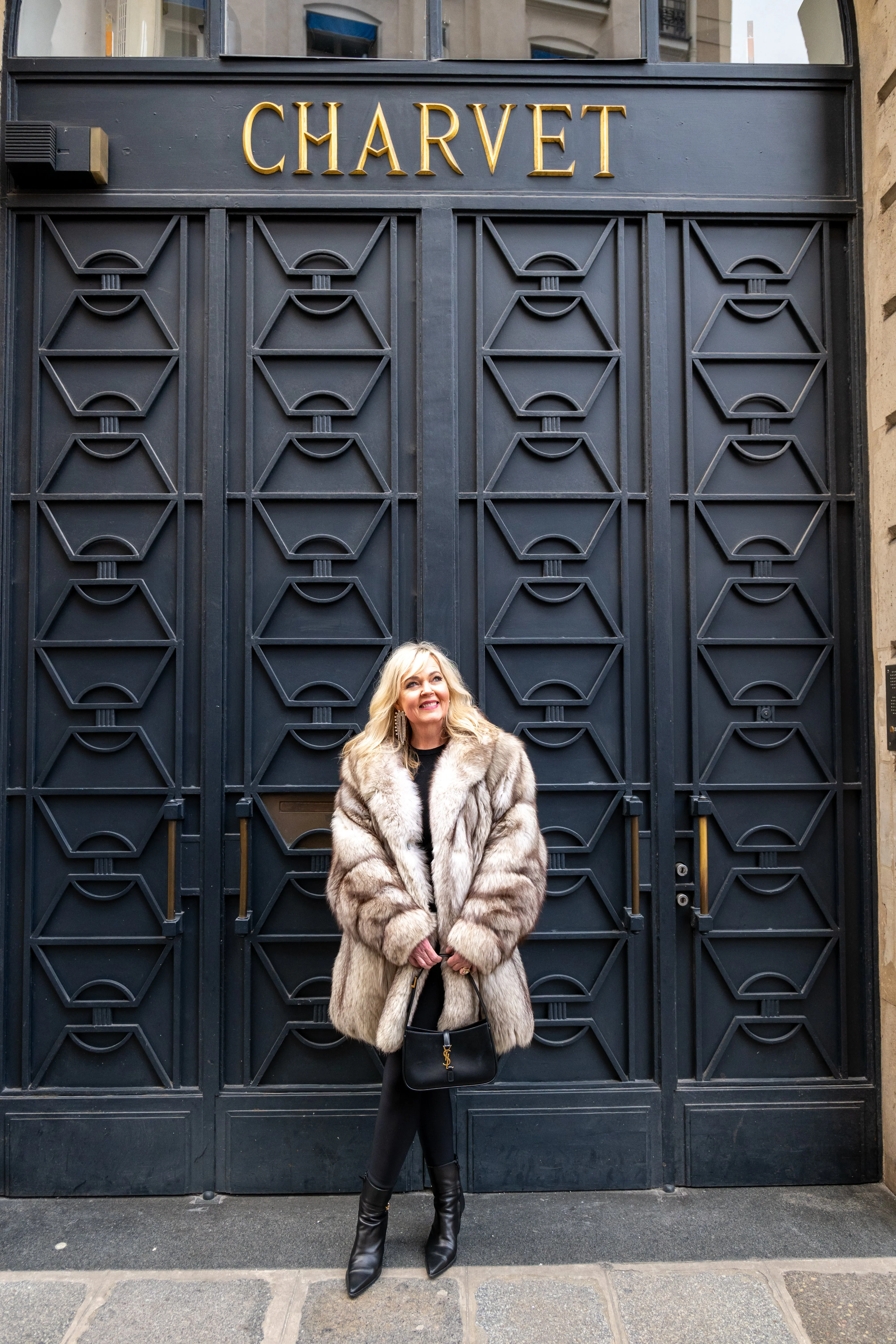 Paris Vintage Blue Fox Fur Coat #30, Size Medium/Large sold by Glitzy Bella product image thumbnail 3