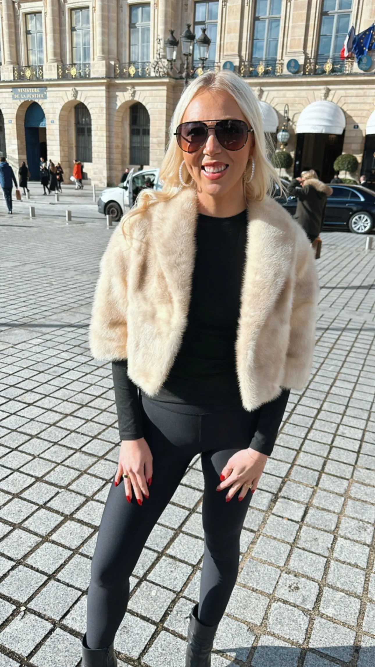 #8 - Vintage Blonde Mink Cropped Jacket, Size Small sold by Glitzy Bella product image thumbnail 2