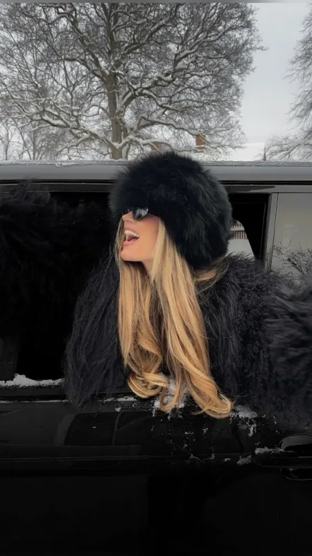 Exclusive!! Vintage Fox & Mink Fur Hat in 2 Colors sold by Glitzy Bella