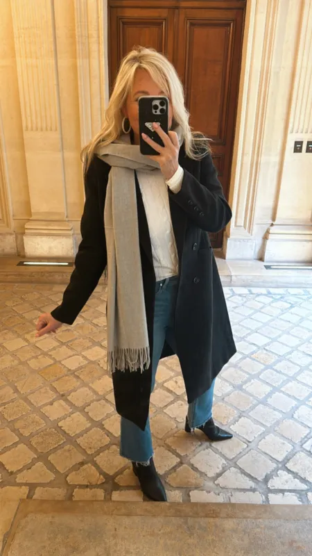 FINAL SALE!! London Double Breasted Coat in Charcoal sold by Glitzy Bella