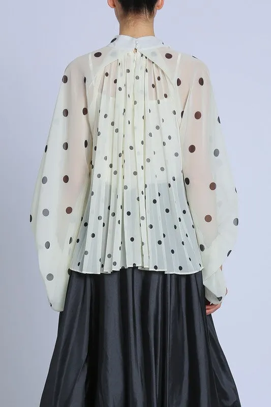 FINAL SALE!! Chic Polka Dot Blouse sold by Glitzy Bella product image thumbnail 3