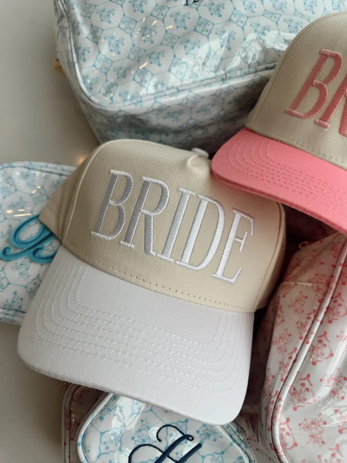 NEW!! "BRIDE" Vintage Trucker Hat in White sold by Glitzy Bella