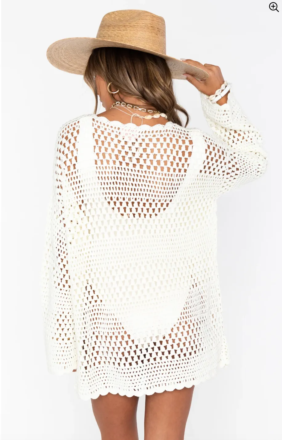 FINAL SALE!! Paula CoverUp in White sold by Glitzy Bella product image thumbnail 5