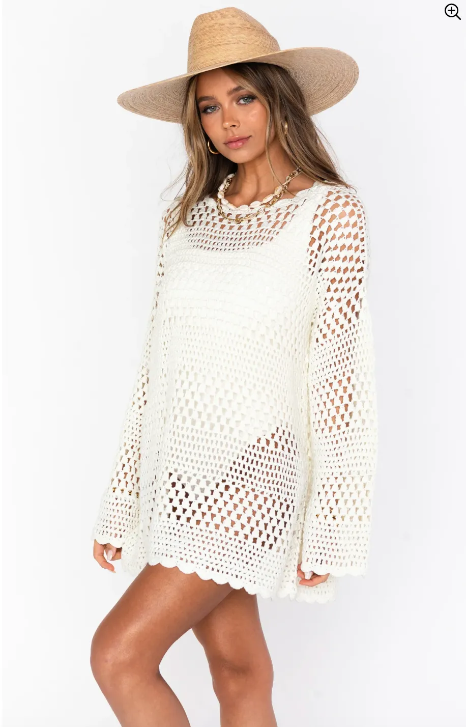FINAL SALE!! Paula CoverUp in White sold by Glitzy Bella product image thumbnail 4