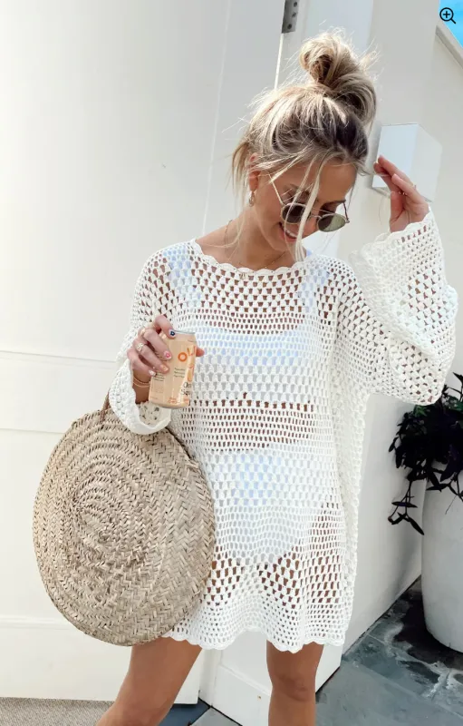 FINAL SALE!! Paula CoverUp in White sold by Glitzy Bella