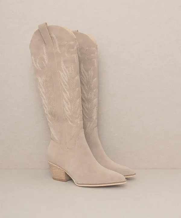 IN STOCK!! The "Jules" Cowboy Boot in Taupe sold by Glitzy Bella product image thumbnail 5