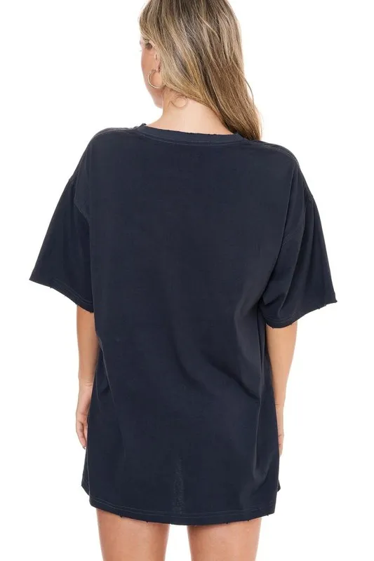 FINAL SALE!! Free Bird America Graphic Oversized Tee w/ Pink Writing sold by Glitzy Bella product image thumbnail 2