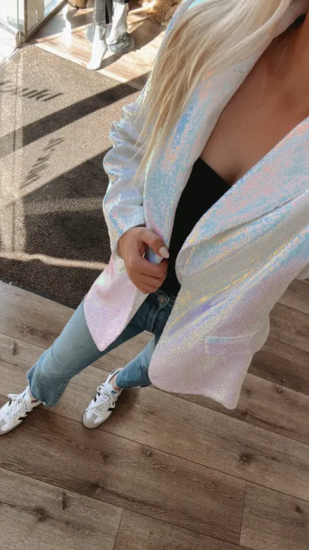 FINAL SALE!! Always A Party Sequin Blazer sold by Glitzy Bella