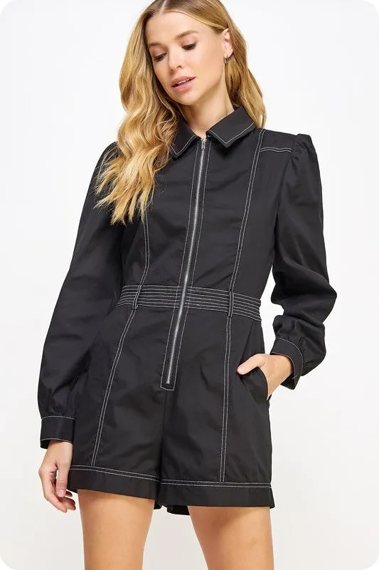 FINAL SALE!! Pendelton Contrasting Stitch Romper sold by Glitzy Bella