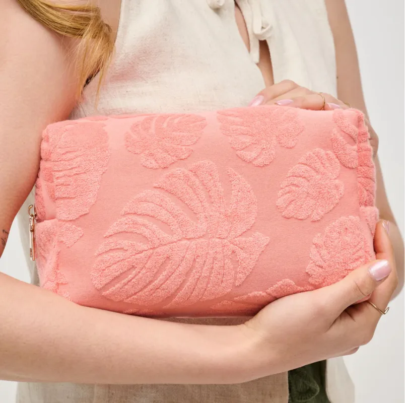 NEW!! Palm Breeze Sunscreen Pouch in Coral sold by Glitzy Bella