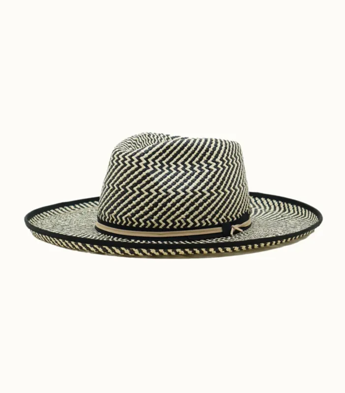 FINAL SALE!! Mateo Two-Tone Straw Panama sold by Glitzy Bella