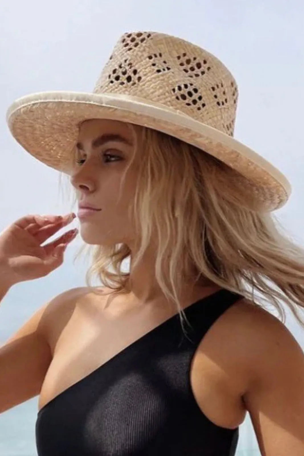 NEW!! Kalie Straw Panama sold by Glitzy Bella