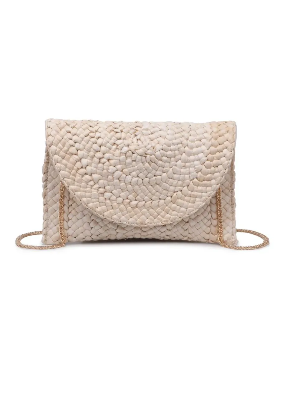 FINAL SALE!! Poolside Straw Clutch in Natural sold by Glitzy Bella product image thumbnail 4