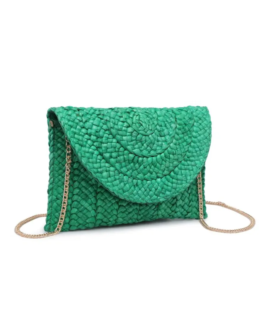FINAL SALE!! Poolside Straw Clutch in Green sold by Glitzy Bella product image thumbnail 2