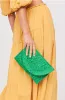 NEW!! Poolside Straw Clutch in Green sold by Glitzy Bella