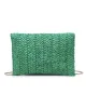 NEW!! Poolside Straw Clutch in Green sold by Glitzy Bella