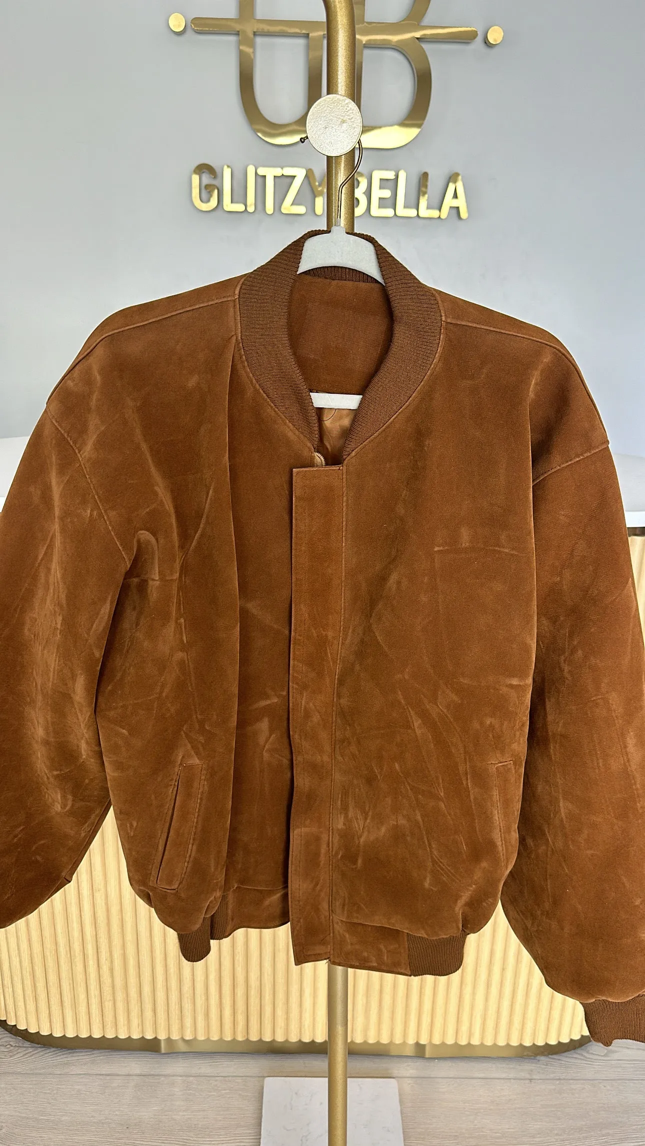 NEW!! Vintage Italian Bomber Jacket - Size M/L sold by Glitzy Bella product image thumbnail 2