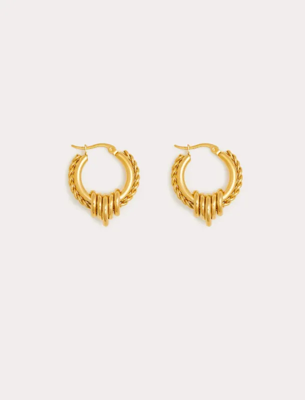 NEW!! Mendoza Huggie Earrings sold by Glitzy Bella