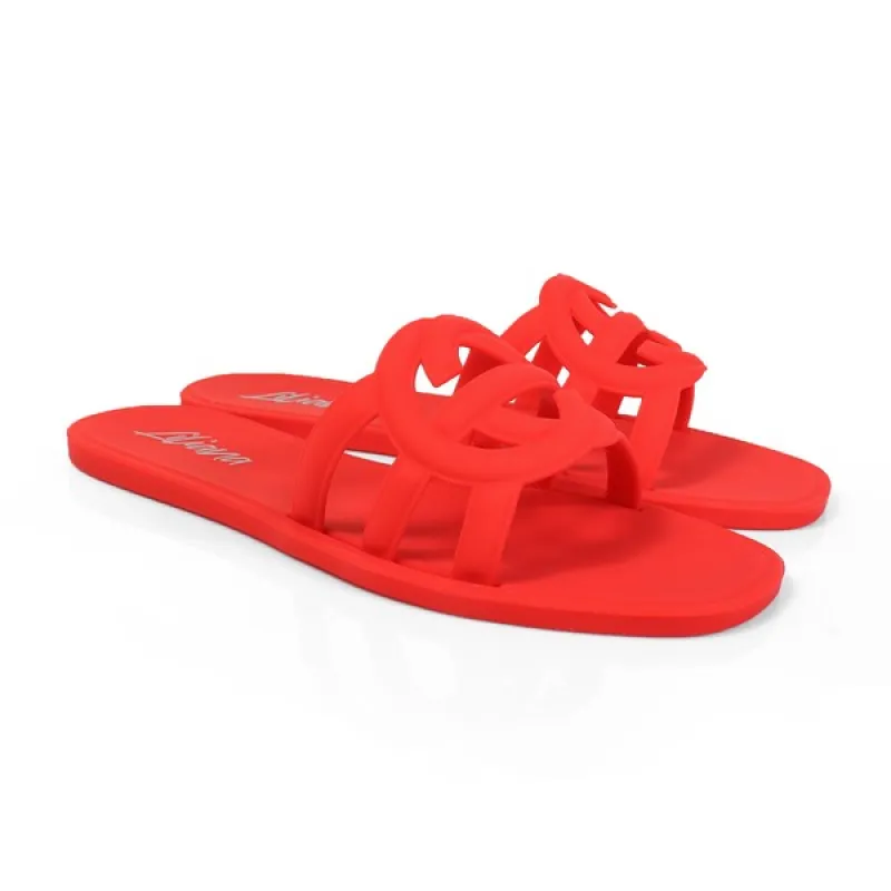 FINAL SALE!! Icon Jelly Sandals in Red sold by Glitzy Bella