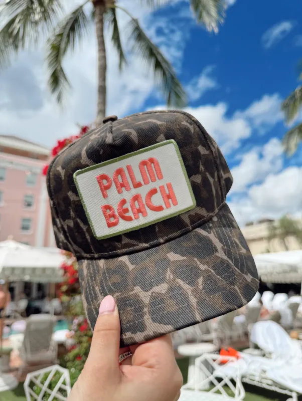 FINAL SALE!! Palm Beach Trucker Hat in Leopard sold by Glitzy Bella
