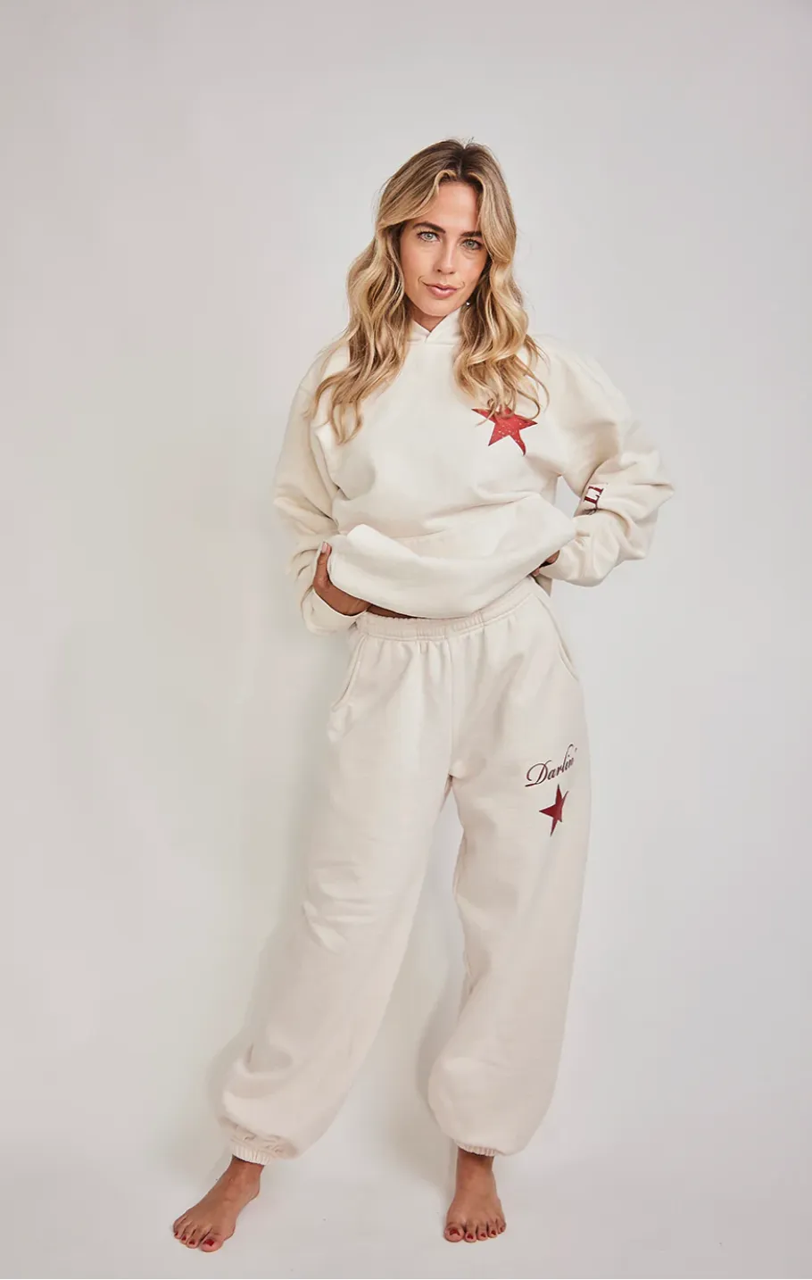 NEW!! American Spirit Hoodie in Creme sold by Glitzy Bella product image thumbnail 5