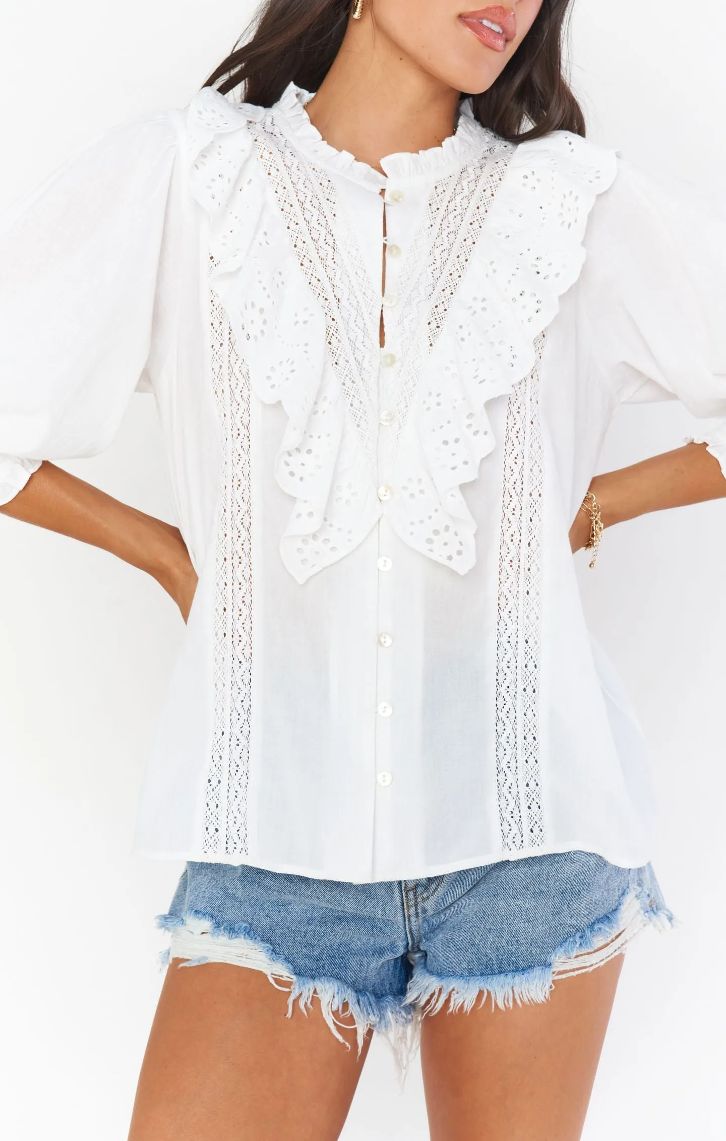 FINAL SALE!! French Ruffle Blouse sold by Glitzy Bella product image thumbnail 2