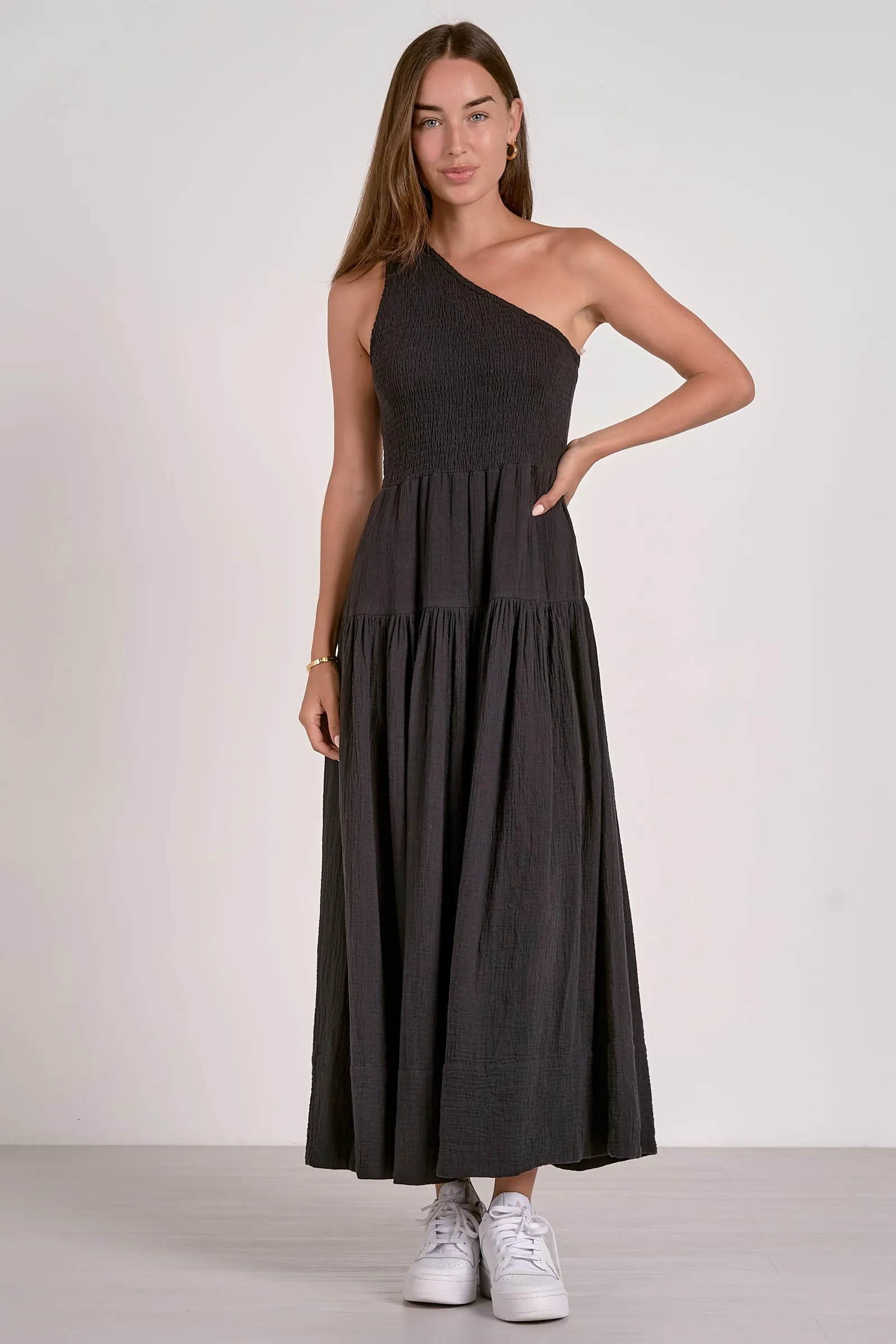FINAL SALE!! Indy One Shoulder Dress by Elan sold by Glitzy Bella