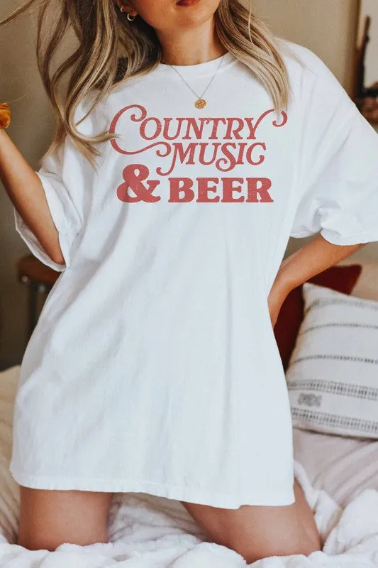 NEW!! "Country Music" Oversized Graphic Tee sold by Glitzy Bella product image thumbnail 2