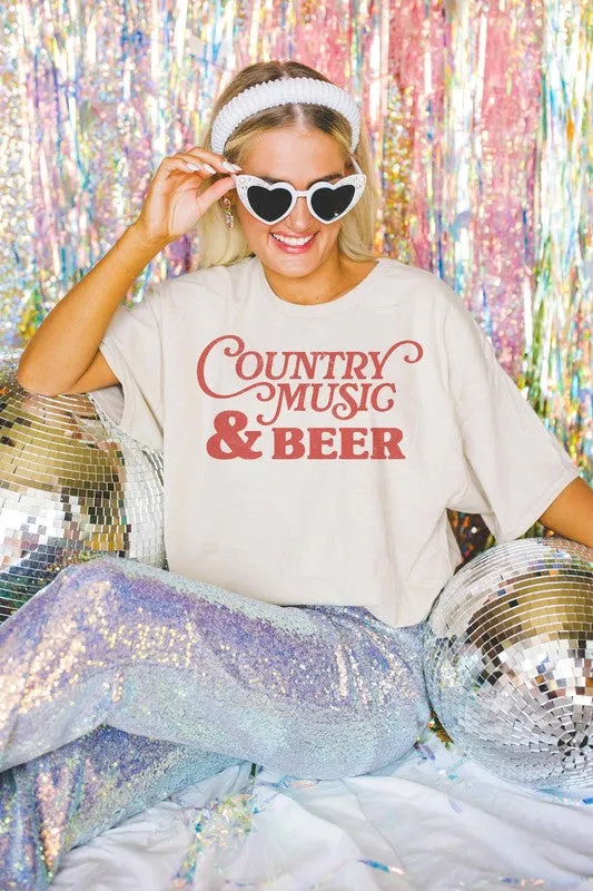 NEW!! "Country Music" Oversized Graphic Tee sold by Glitzy Bella product image thumbnail 3