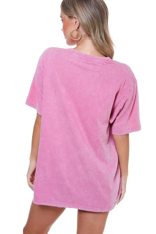 NEW!! "Cowboy" Graphic Tee in Pink sold by Glitzy Bella product image thumbnail 2