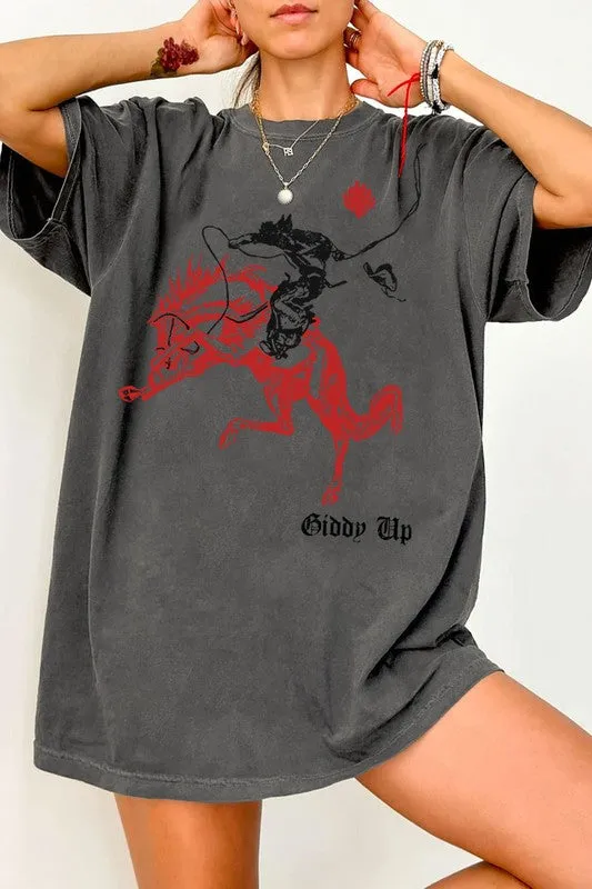 NEW!! Giddy Up Graphic Tee sold by Glitzy Bella
