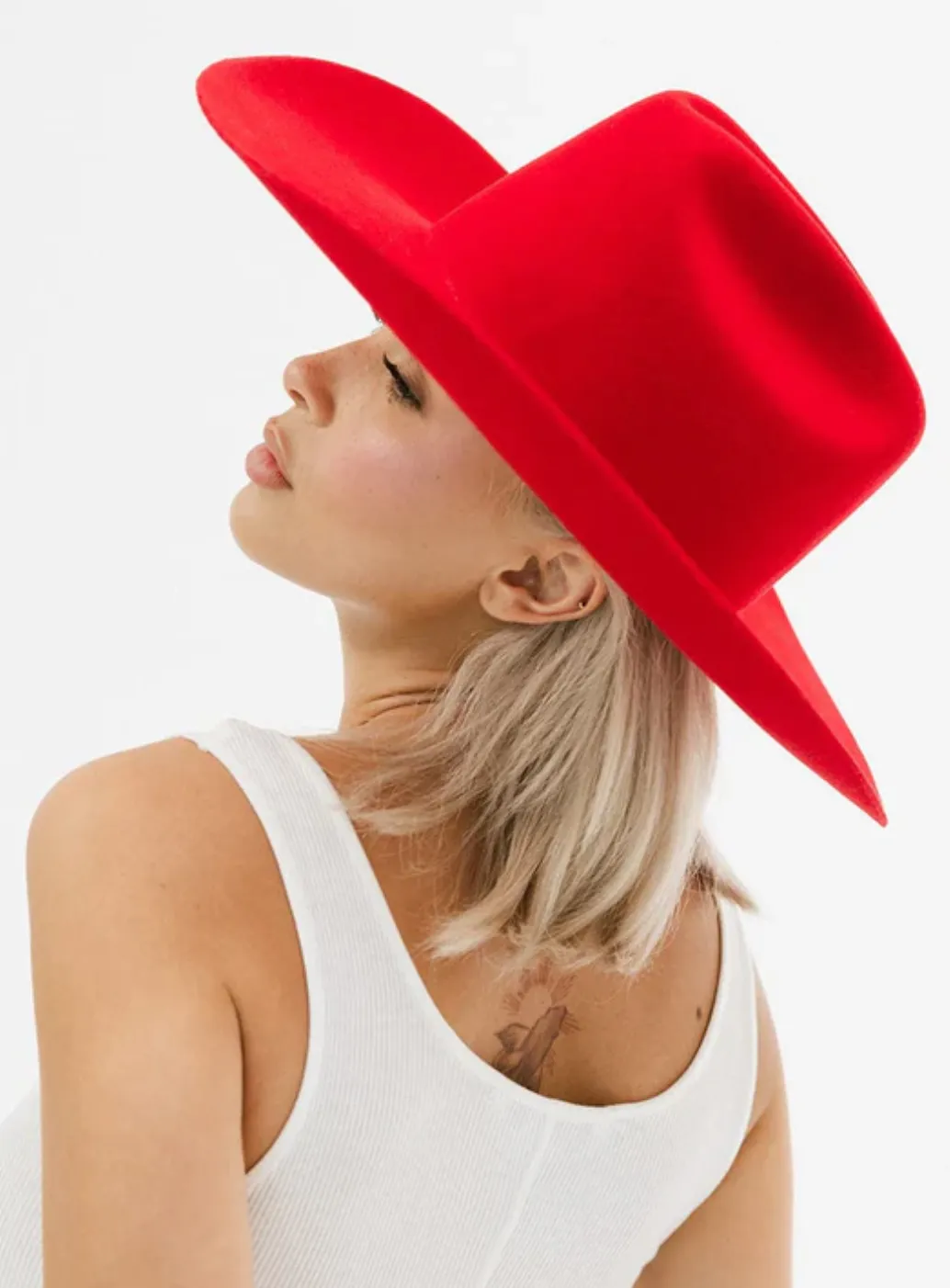 NEW!! Teddy Cattleman Cowboy Hat in Red by Gigi Pip sold by Glitzy Bella product image thumbnail 3