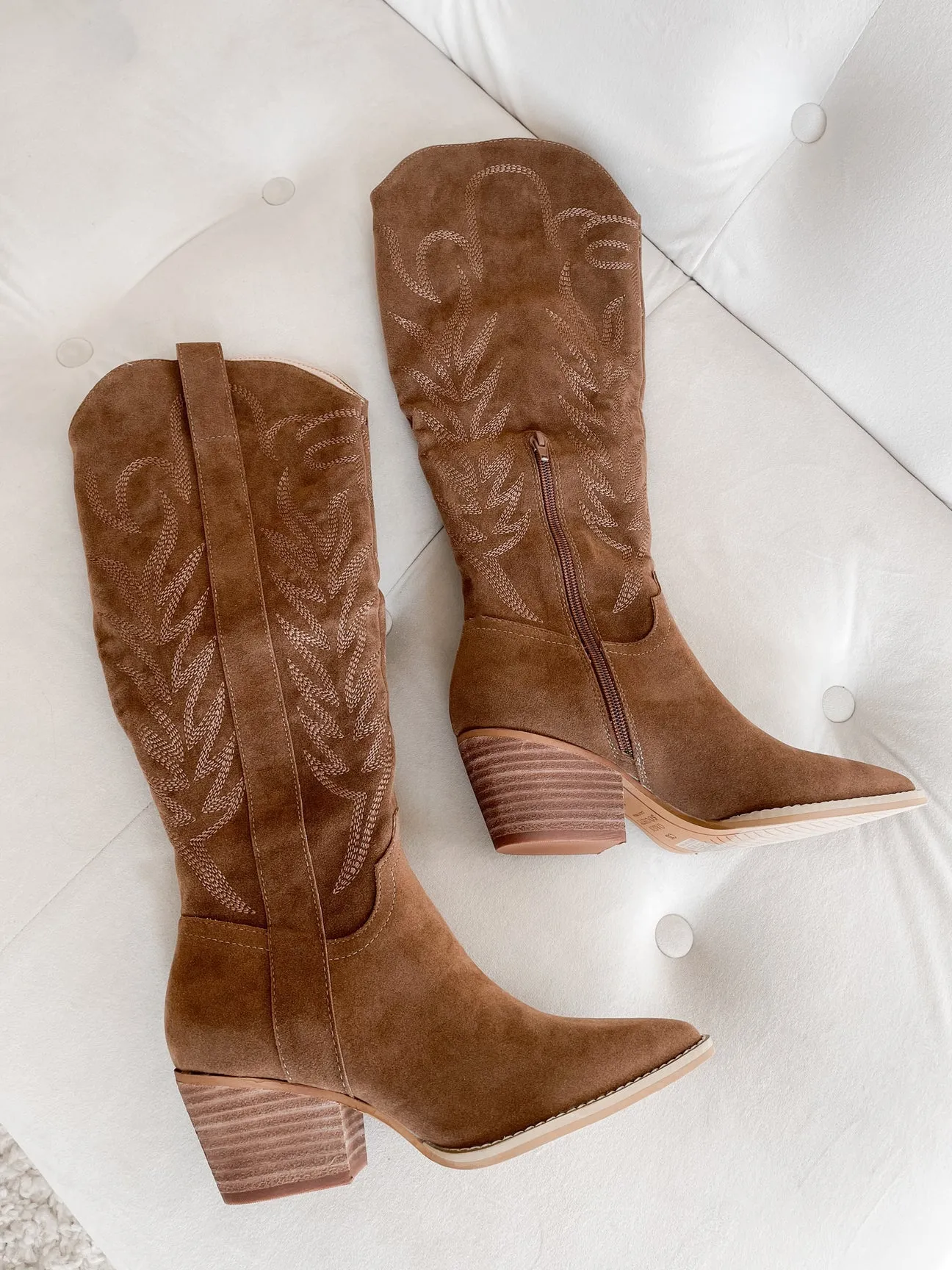 IN STOCK!! The "Jules" Cowboy Boot in Brown sold by Glitzy Bella product image thumbnail 3