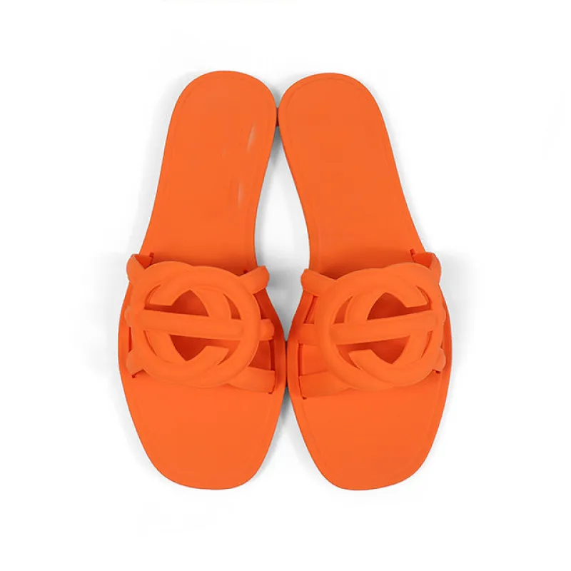 FINAL SALE!! Icon Jelly Sandals in Orange sold by Glitzy Bella