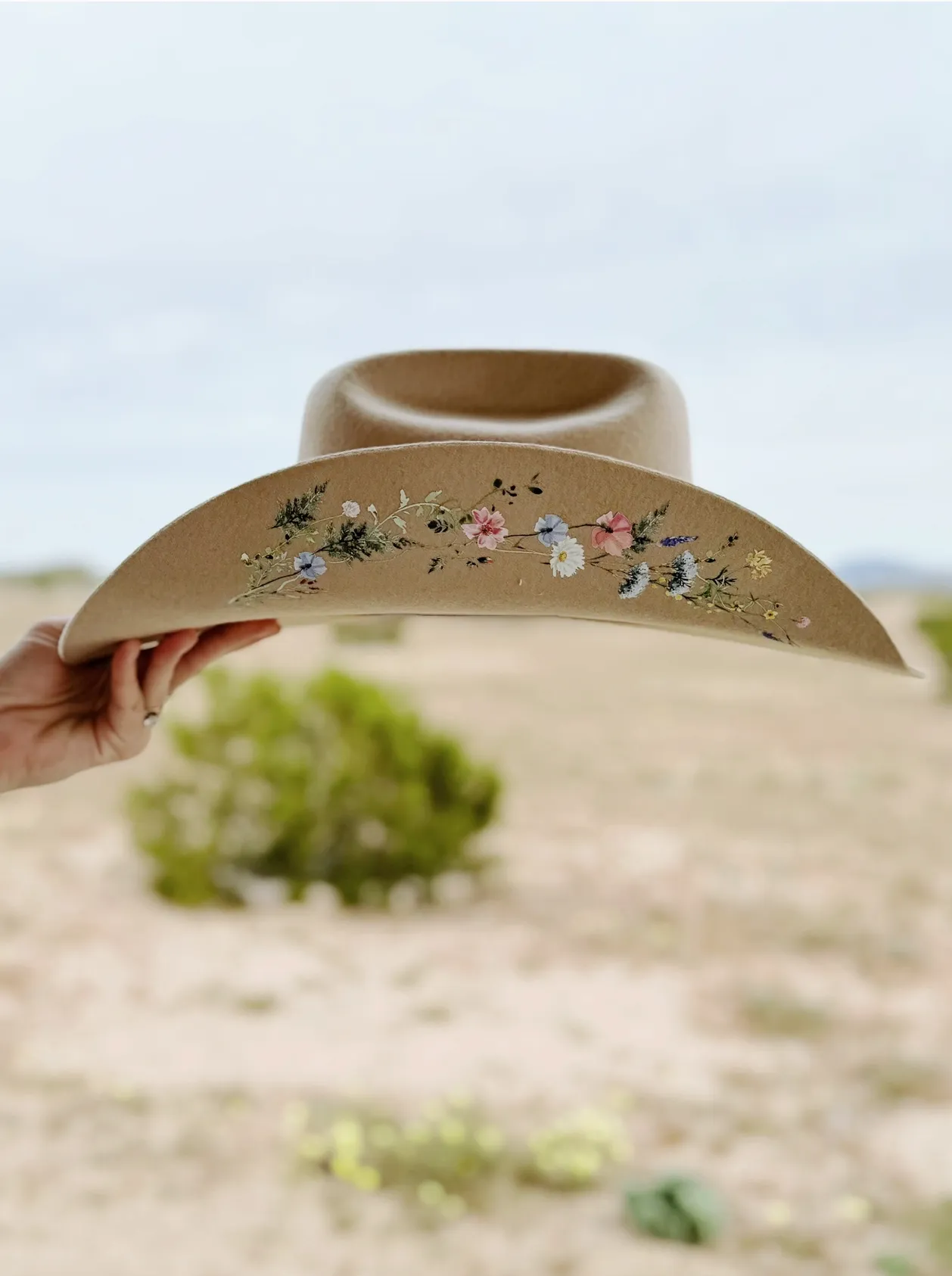 Wildflower Cowboy Hat sold by Glitzy Bella product image thumbnail 2