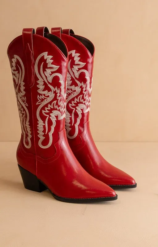 NEW!! "Main Stage" Cowboy Boot in Red sold by Glitzy Bella product image thumbnail 3