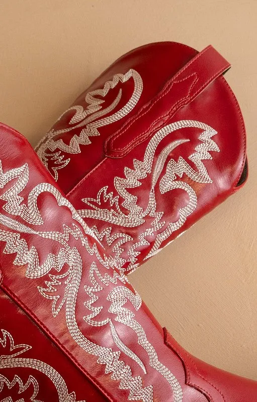 NEW!! "Main Stage" Cowboy Boot in Red sold by Glitzy Bella product image thumbnail 5