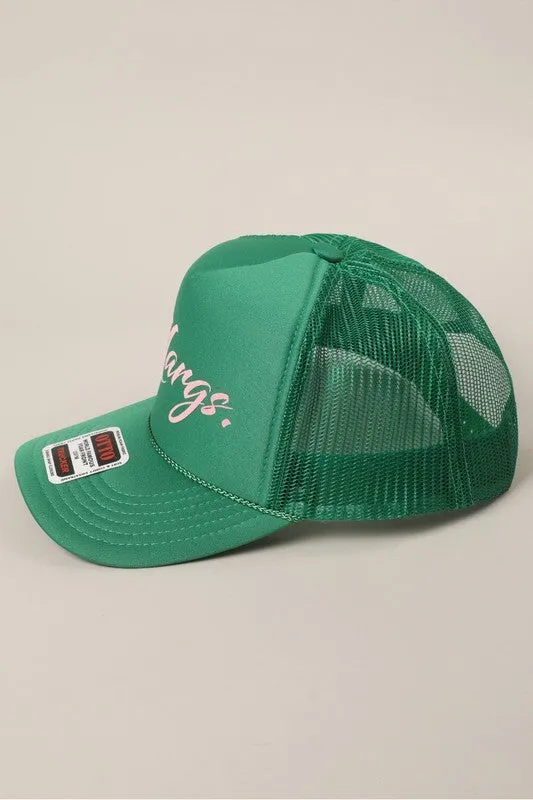 “Margs" Trucker Hat in Green sold by Glitzy Bella product image thumbnail 3