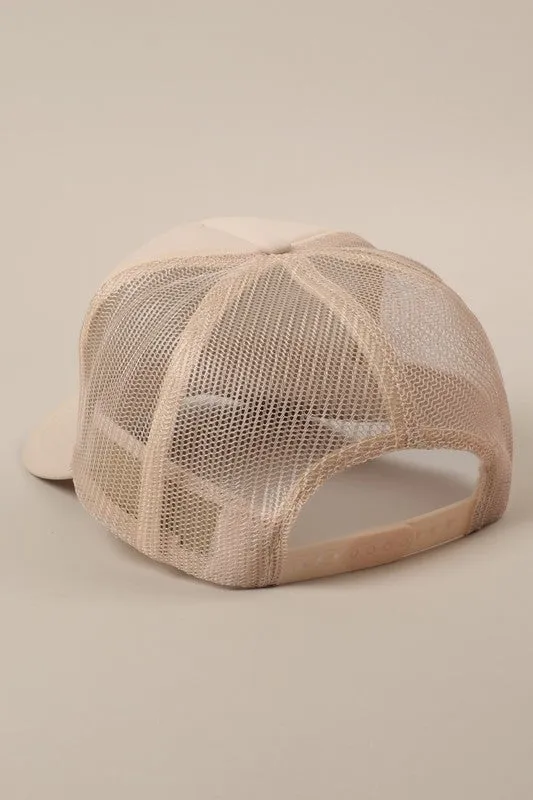 NEW!! "COWGIRL" Trucker Hat in Tan sold by Glitzy Bella product image thumbnail 2