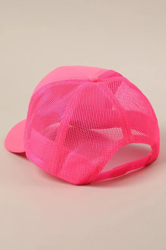 NEW!! "COWGIRL" Trucker Hat in Pink sold by Glitzy Bella product image thumbnail 2