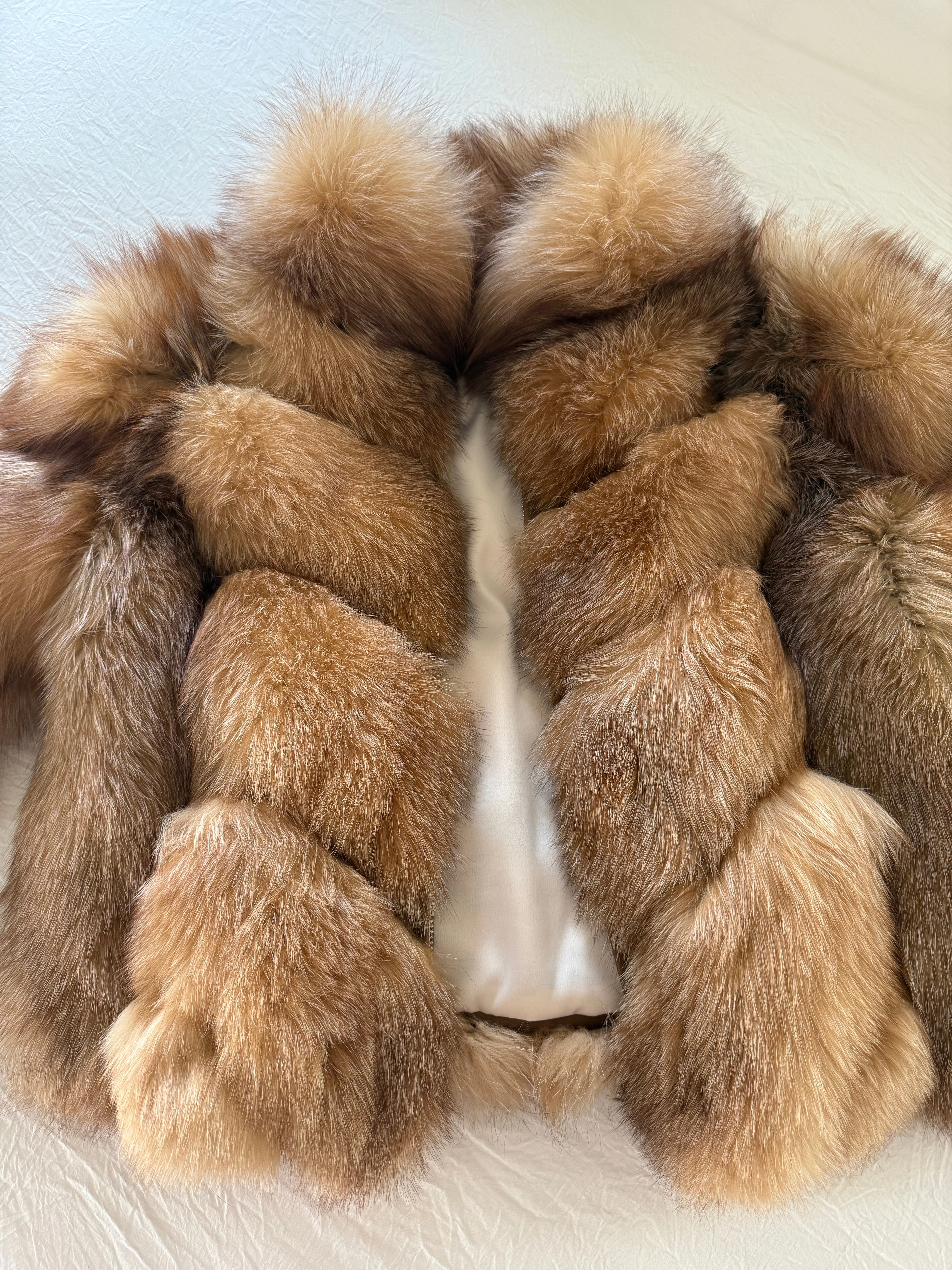 “AS SEEN ON ELLA LANGLEY”!! #6 Vintage Golden Amber Fox Jacket sold by Glitzy Bella product image thumbnail 3