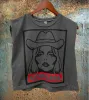 NEW!! "90's Cowgirl" Oversized Muscle Tee sold by Glitzy Bella