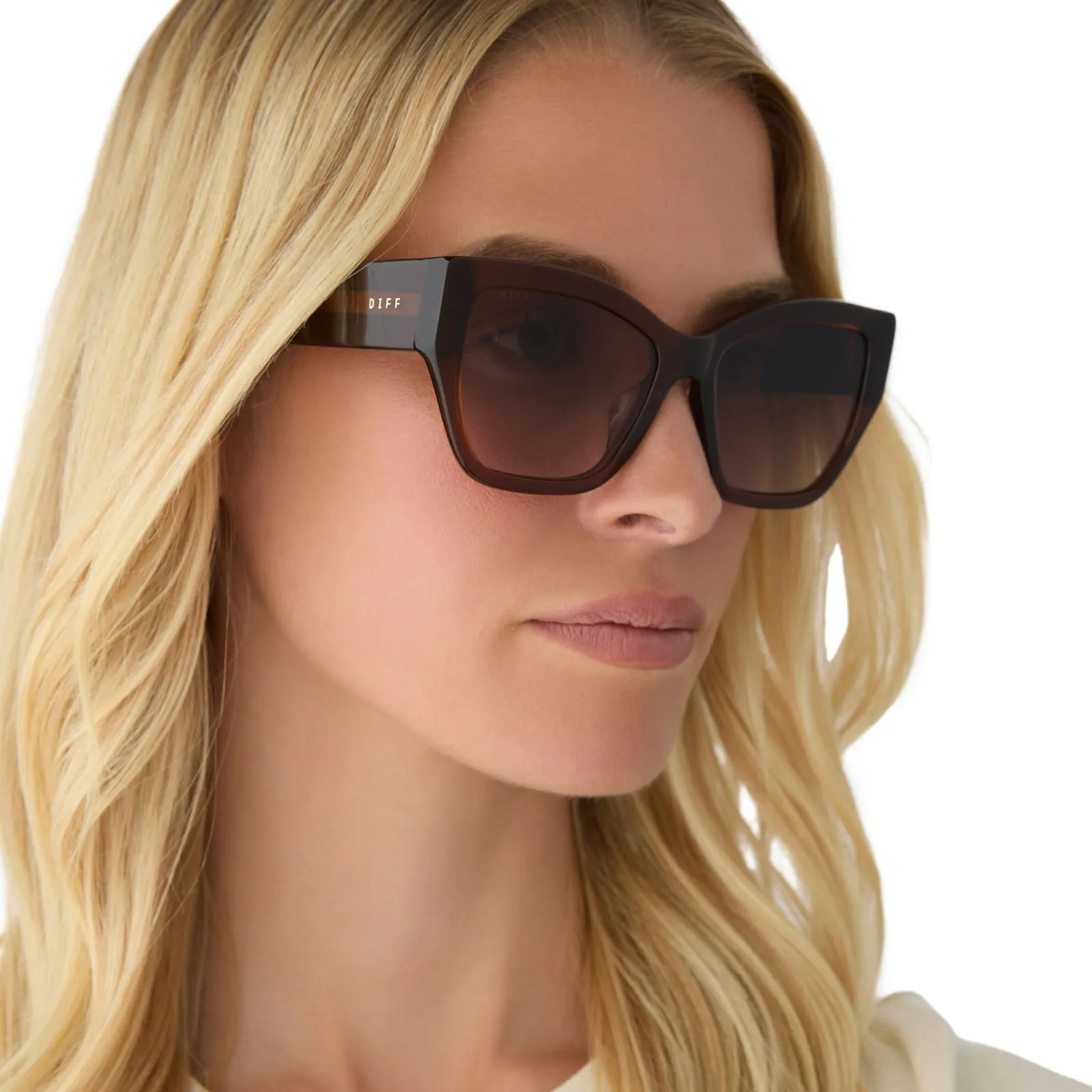 FINAL SALE!! Vivienne Brown Gradient Polarized Sunglasses sold by Glitzy Bella product image thumbnail 4