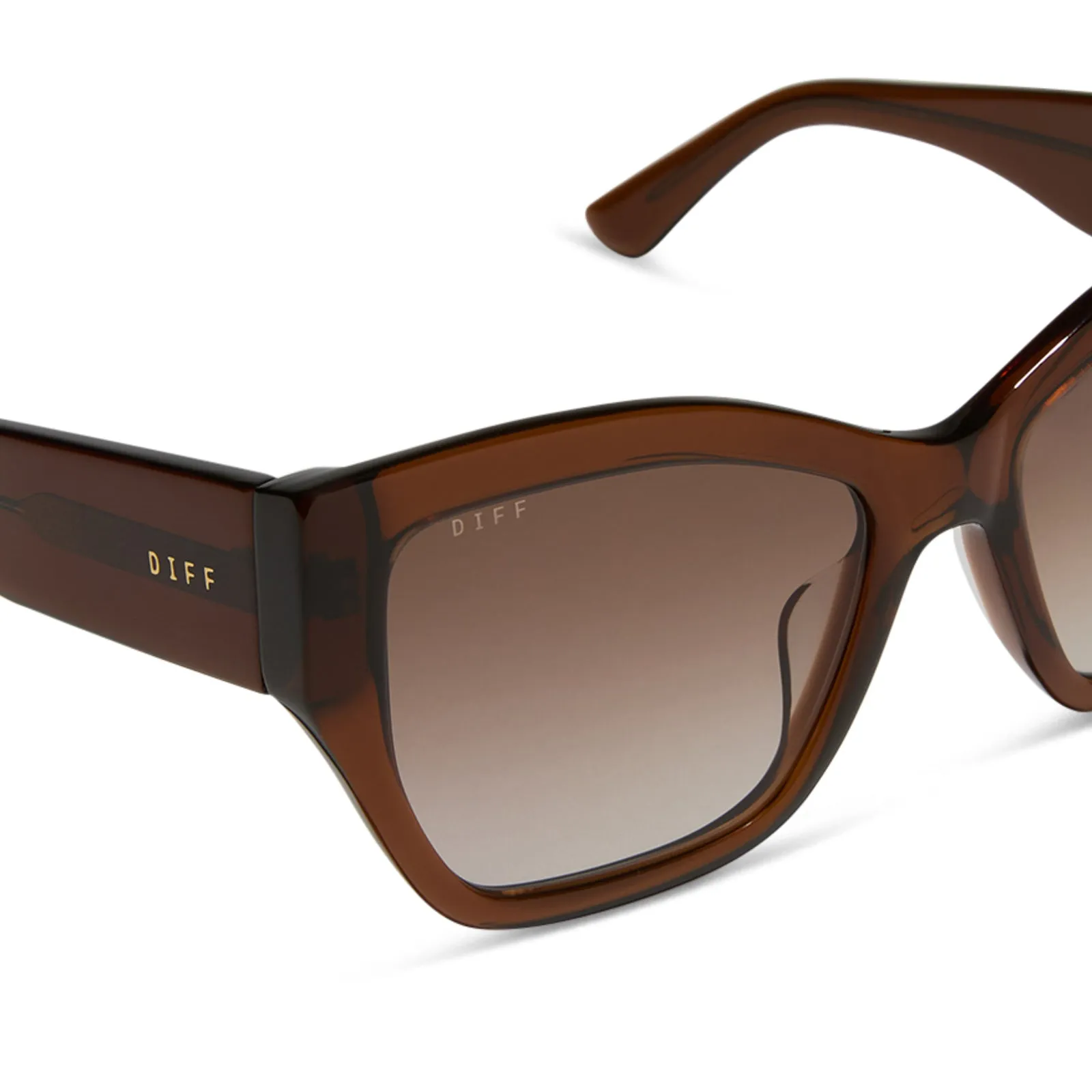 FINAL SALE!! Vivienne Brown Gradient Polarized Sunglasses sold by Glitzy Bella product image thumbnail 5